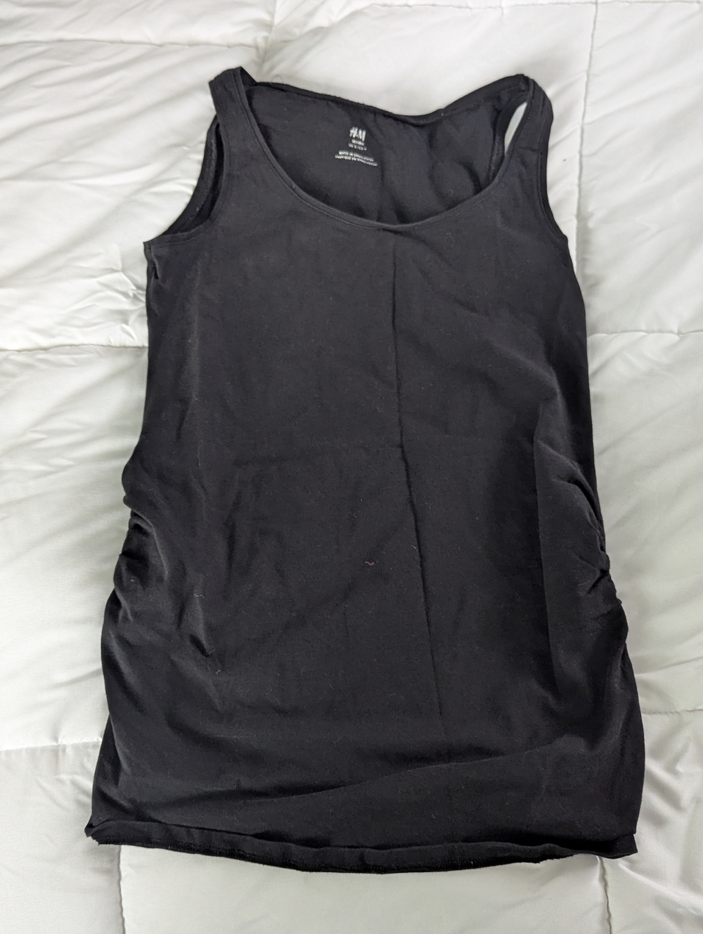 H&M Black Scoop-Neck Tank Maternity